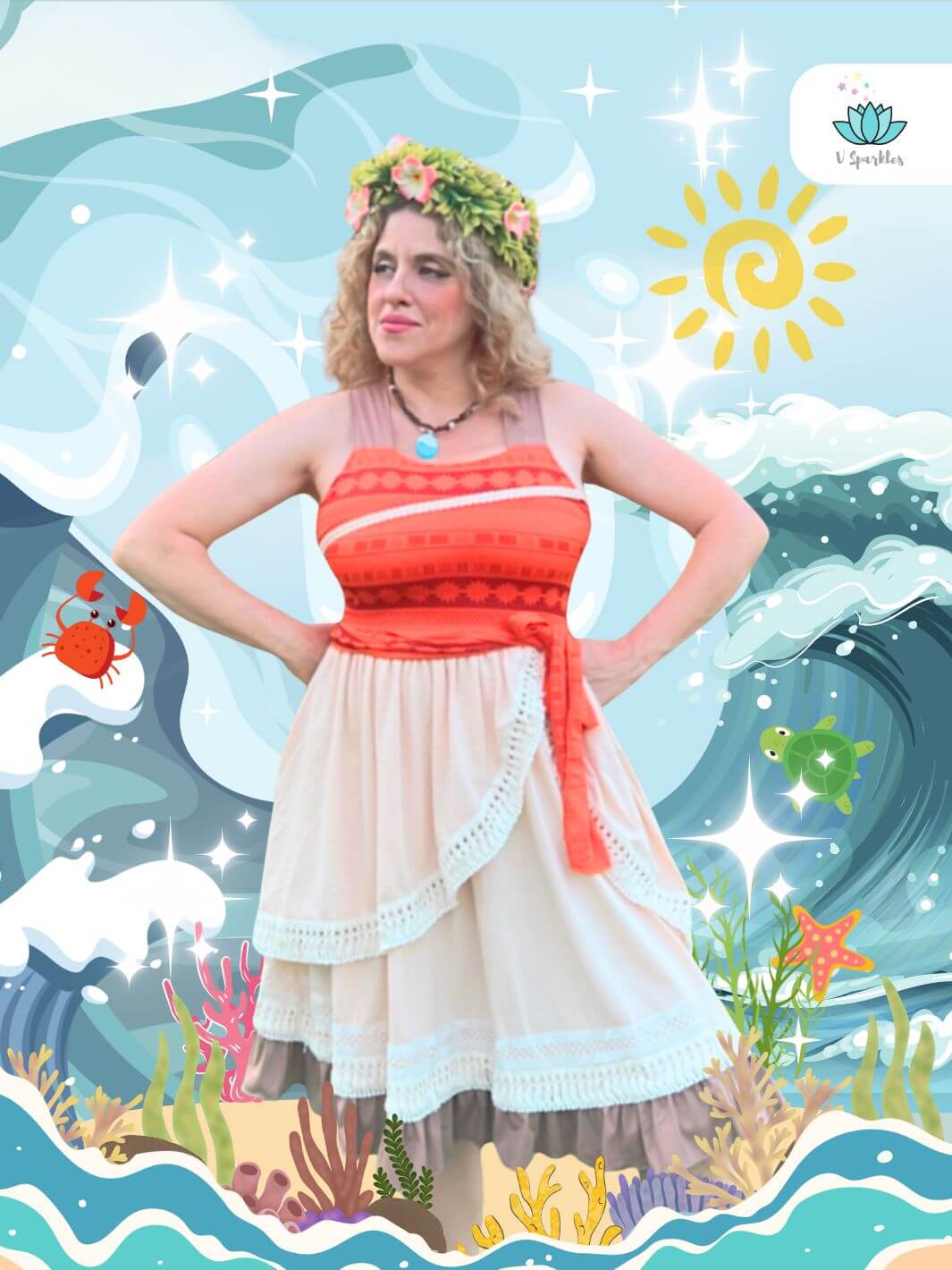 Moana princess dress on sale