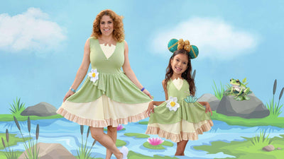 princess Tiana dress, Tiana dress for adult with plus size options, Princess Tiana dress for kids, Princess Tiana Dress for mom and daughter matching Outfit princess tiana dress, disneybounding, vsparkles