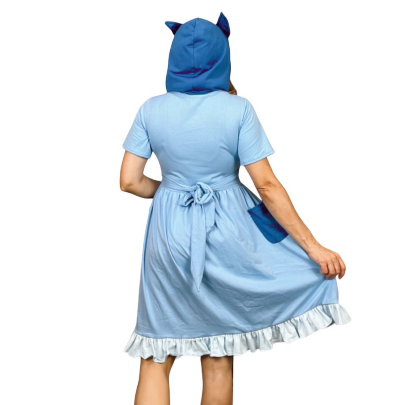 Blue dog adult dress