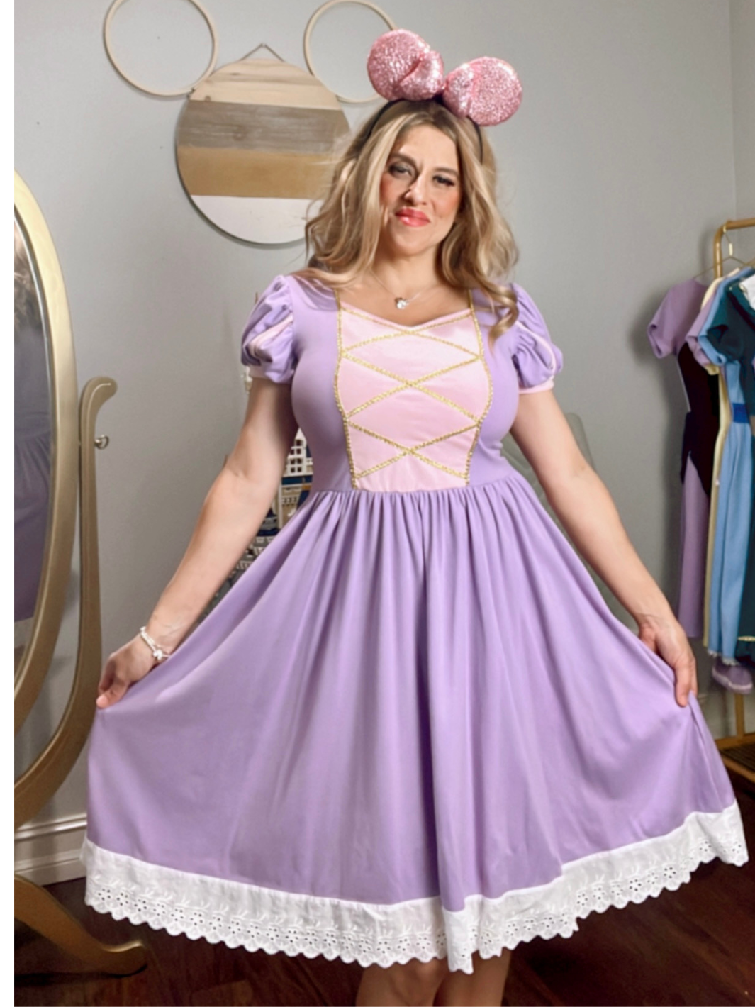 Rapunzel inspired adult dress