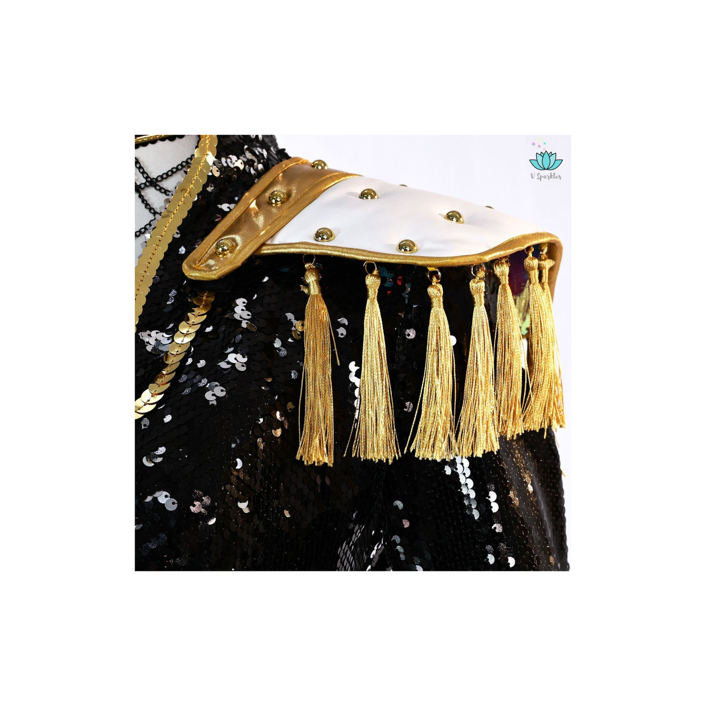 Mira Golden Black Costume for Kids Shiny KPop Demon Hunters Inspired Cosplay for Girls