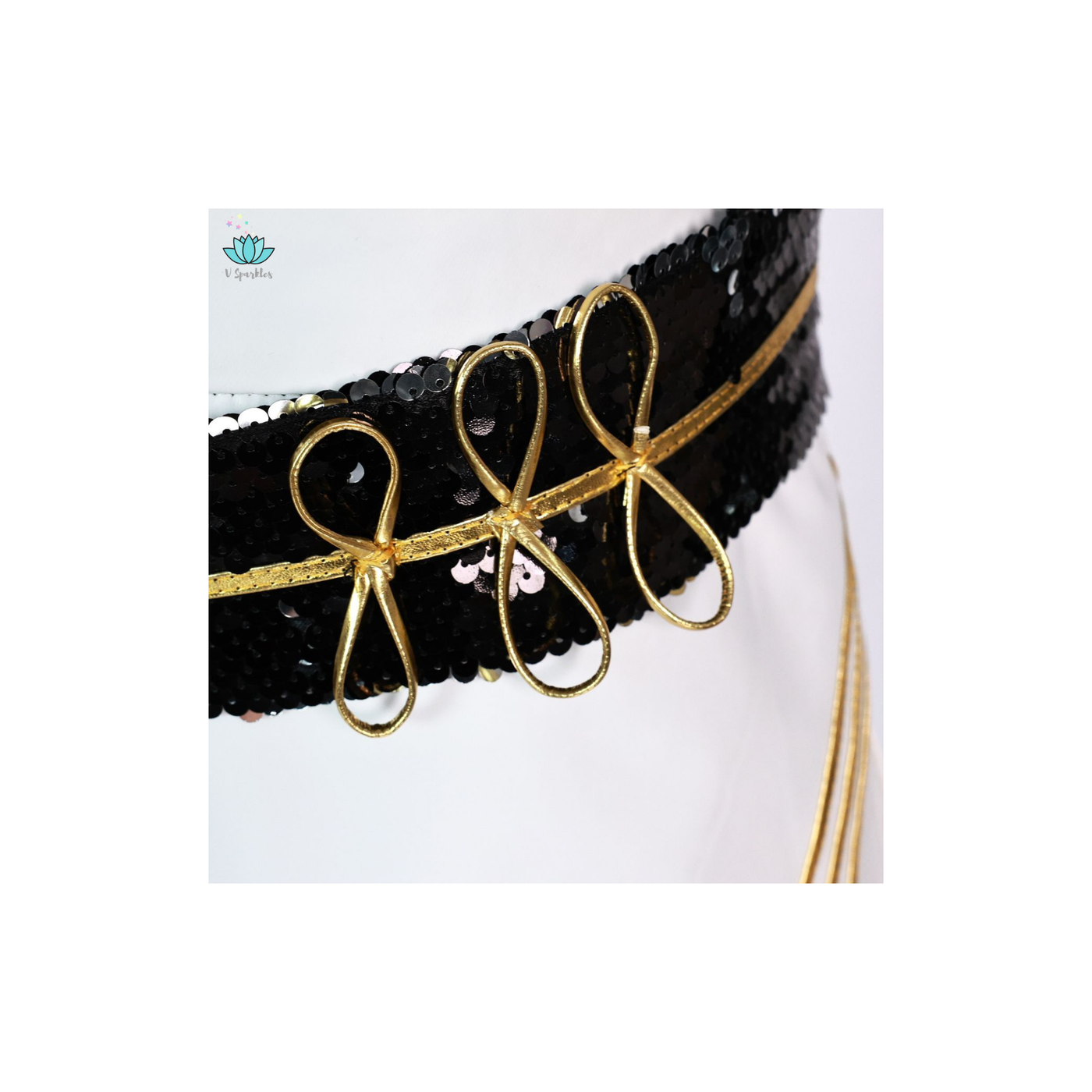 Mira Golden Black Costume for Kids Shiny KPop Demon Hunters Inspired Cosplay for Girls