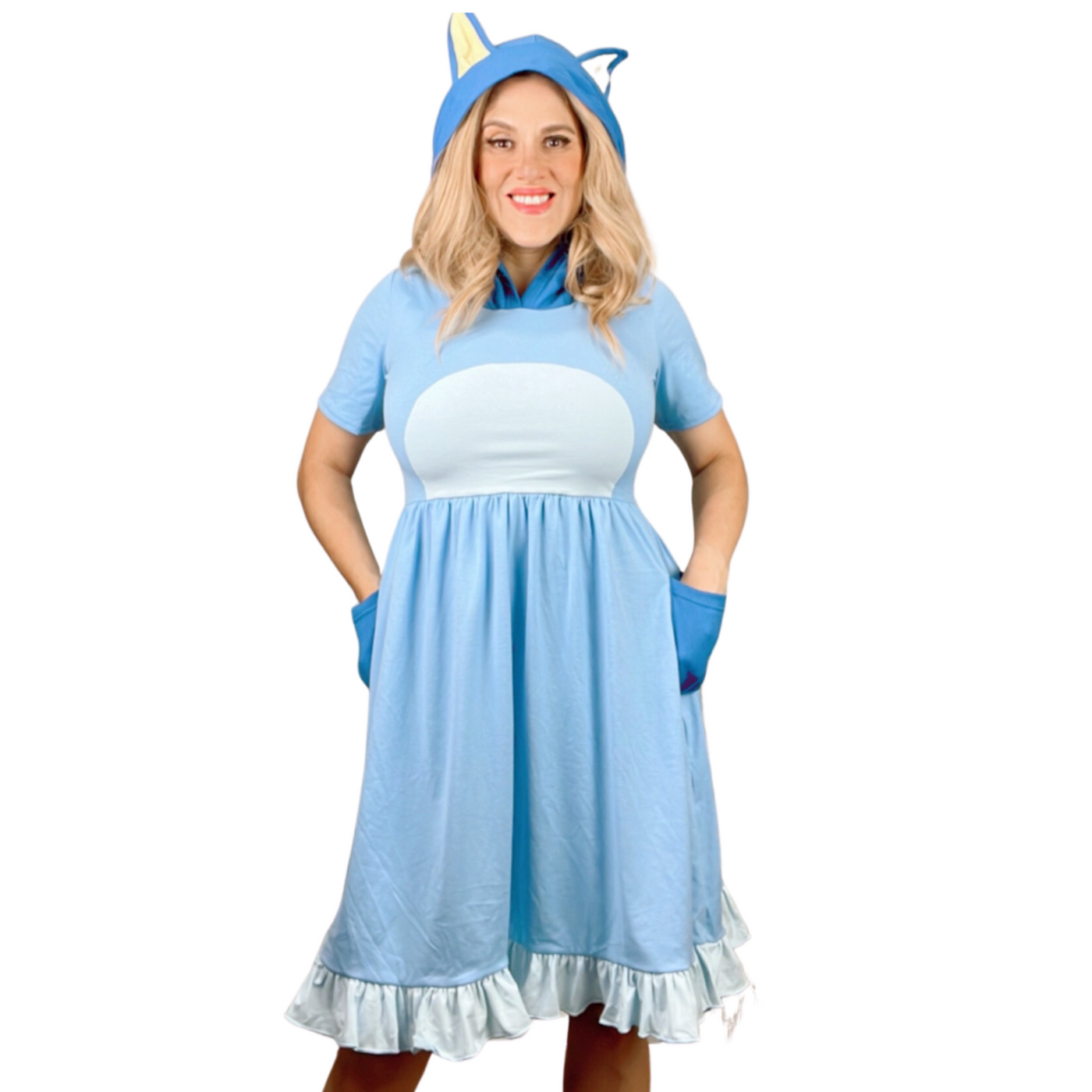 Blue dog adult dress