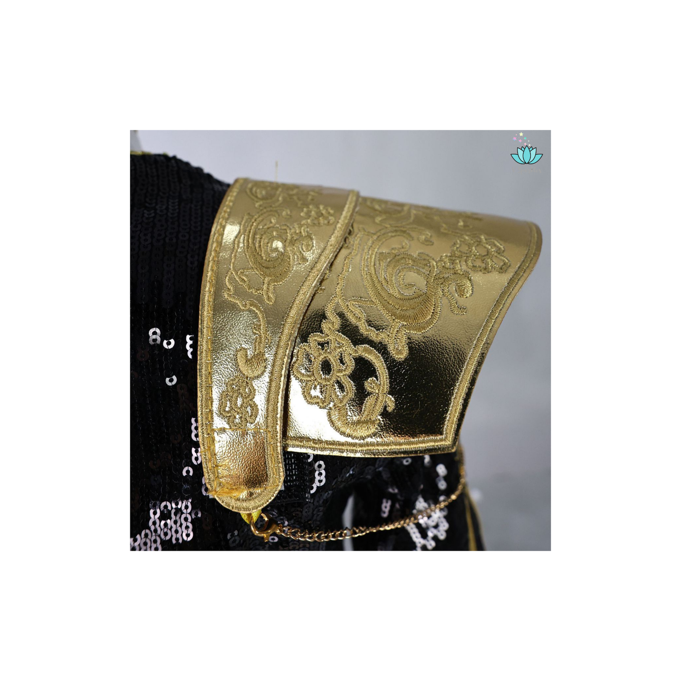 Rumi Golden Black Costume for Kids Shiny KPop Demon Hunters Inspired Cosplay for Girls