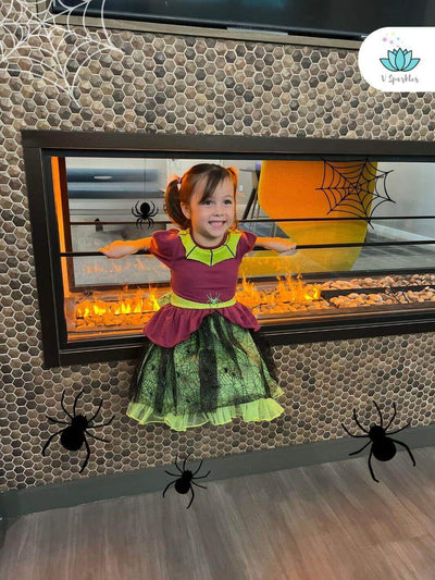 Spider Web Girls Dress for Mickey Not So Scary Halloween Party