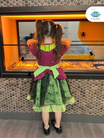 Spider Web Girls Dress for Mickey Not So Scary Halloween Party