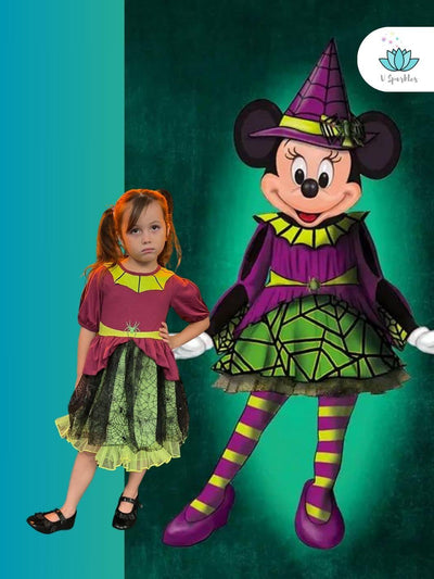 Spider Web Girls Dress for Mickey Not So Scary Halloween Party