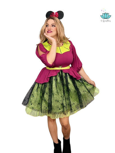 Spider web women's dress for Mickey Not So Scary Halloween party