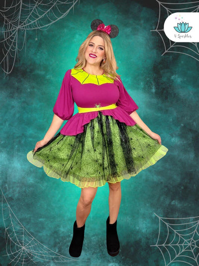 Spider web women's dress for Mickey Not So Scary Halloween party