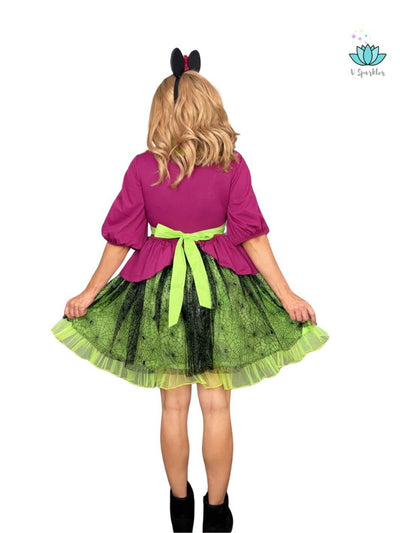 Spider web women's dress for Mickey Not So Scary Halloween party