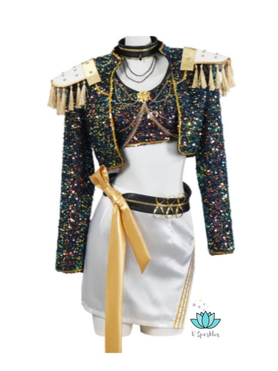 Mira Black Cosplay Outfit KPop Demon Hunter inspired Costume for Kids