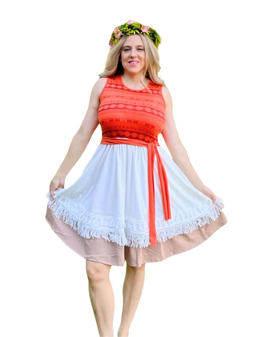 Island Princess Dress to Impress - Moana: Make a statement with this Moana dress, perfect for special events, offering a beautiful and fashionable self-treat for any Disney fan.