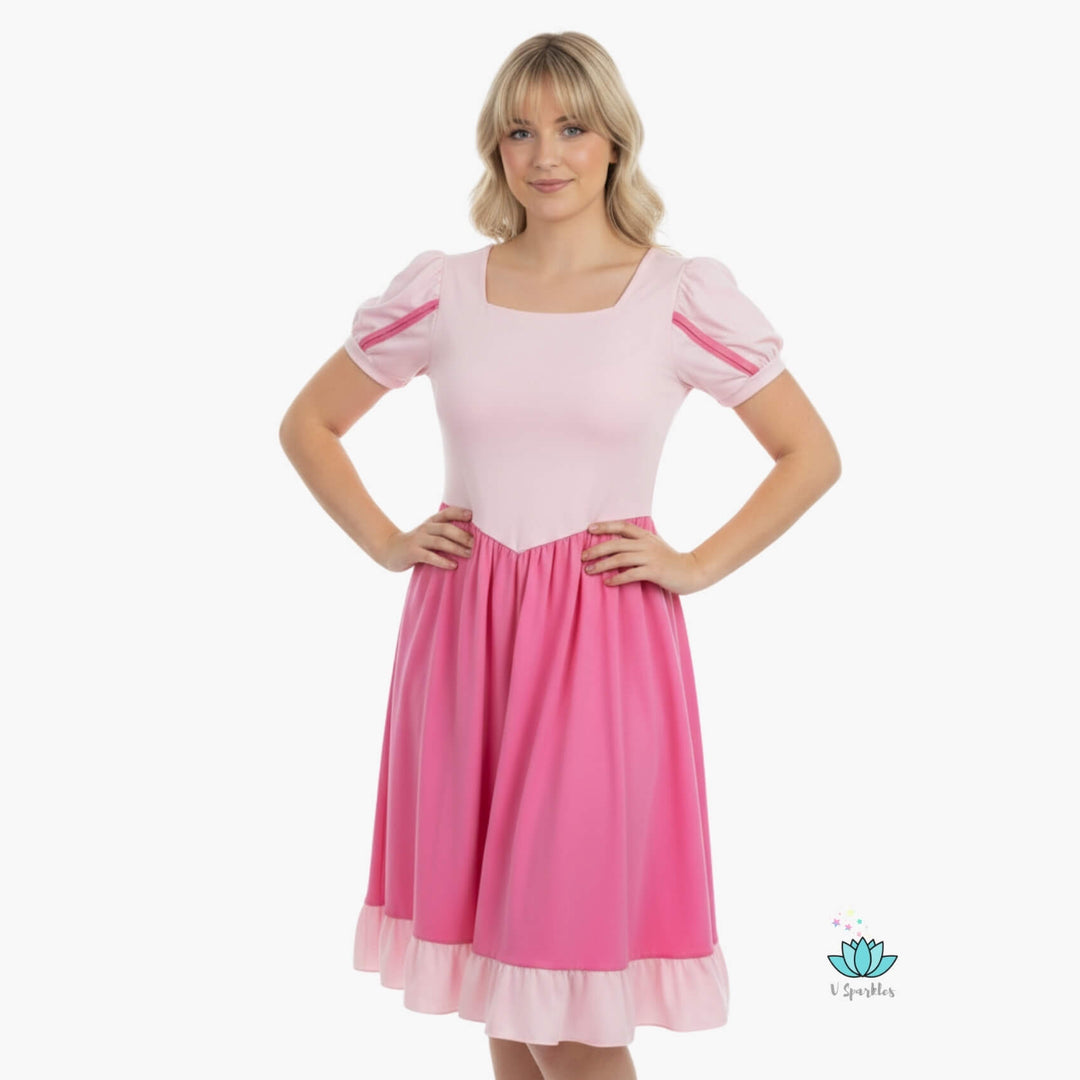 strapless open back dress Princess and the Pea