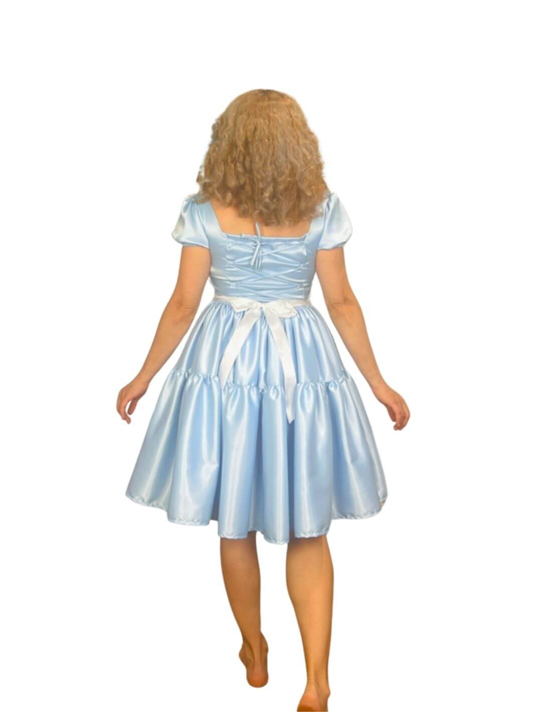 Red Rose Beauty Village Girl Dress-Up Overskirt for Women – Matching Mother and Daughter Outfit – Create a magical matching mother and daughter Disneybounding look with this Belle village girl-inspired overskirt. Ideal for themed events or Halloween. Available in mid-size and plus-size options
