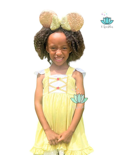 Dress to Impress Belle Outfit for Girls: Whether it’s for a party or Disneybounding, this Belle dress will help your little one dress to impress with its charming design.