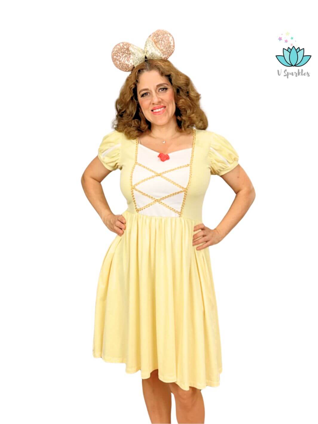 Belle Dress to Impress for Adults: Whether for a Disneybound adventure or a special event, this Belle dress will help you dress to impress, offering a perfect balance of comfort and style.