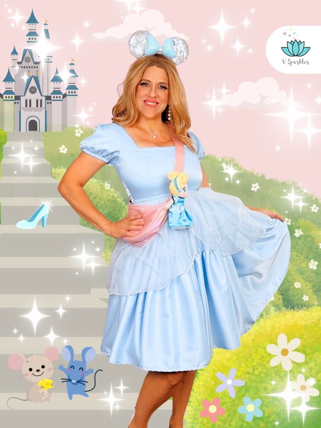 Glass Shoe Princess Dress Up Overskirt: Once Upon a Twirl