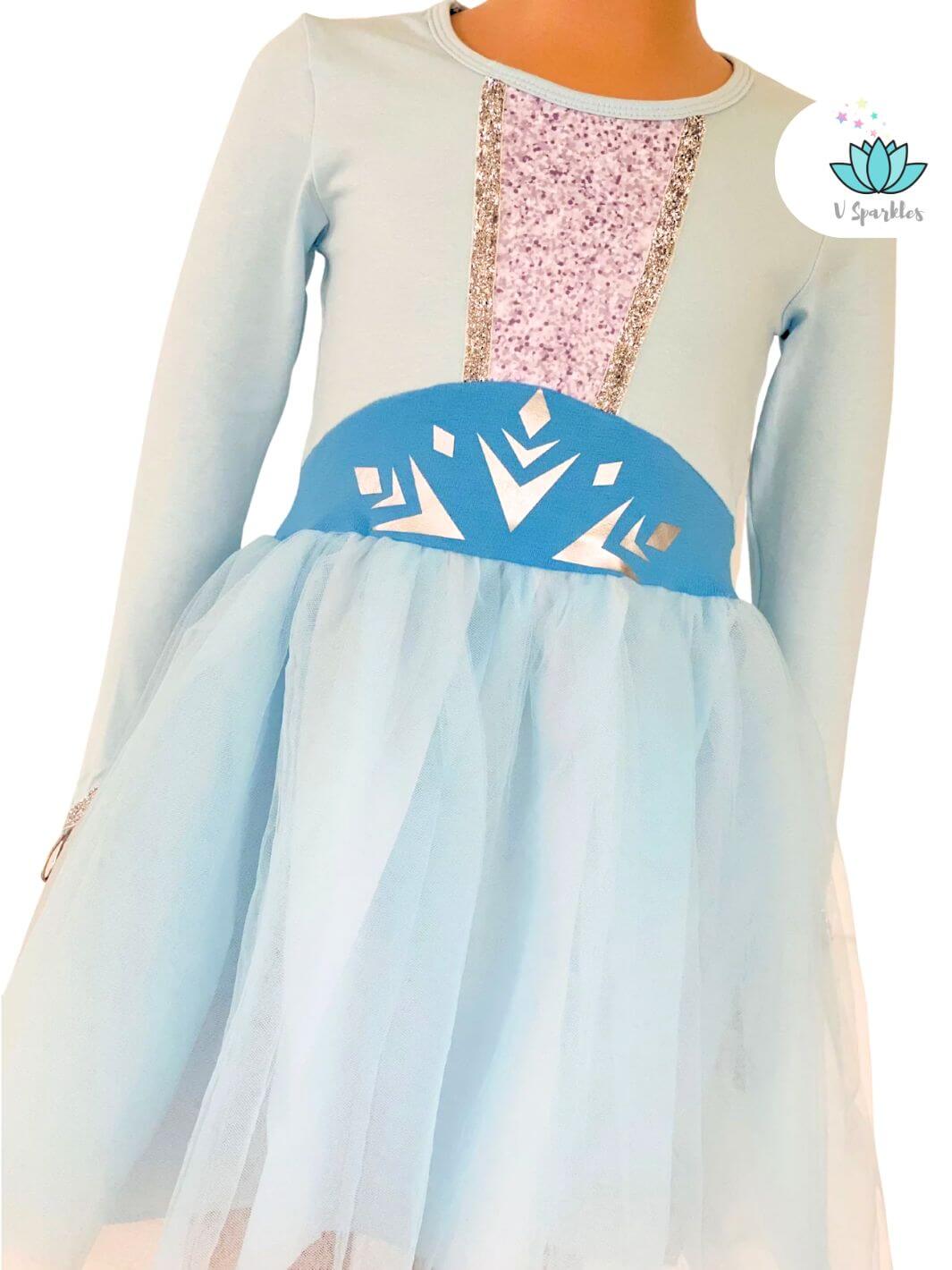 Fashionable Elsa Dress for Self Treat or Gift: Treat your little one or surprise a Frozen fan with this fashionable Elsa dress, perfect for any special occasion or Disneybounding adventure.