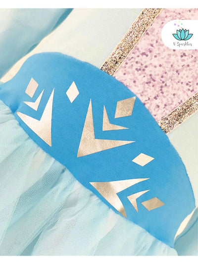 Elsa Play Pretend Dress: Perfect for dress-up games and play pretend, this Elsa dress brings the magic of Frozen to everyday adventures.