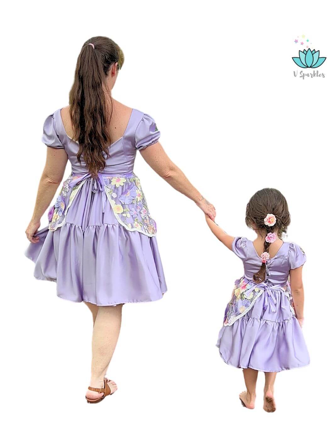 Enchanted Tower Princess Dress Set for Kids – Rapunzel-Inspired Holiday Outfit – This magical Rapunzel dress set is perfect for Disneybounding and holiday events, bringing a touch of Rapunzel’s adventure to any occasion