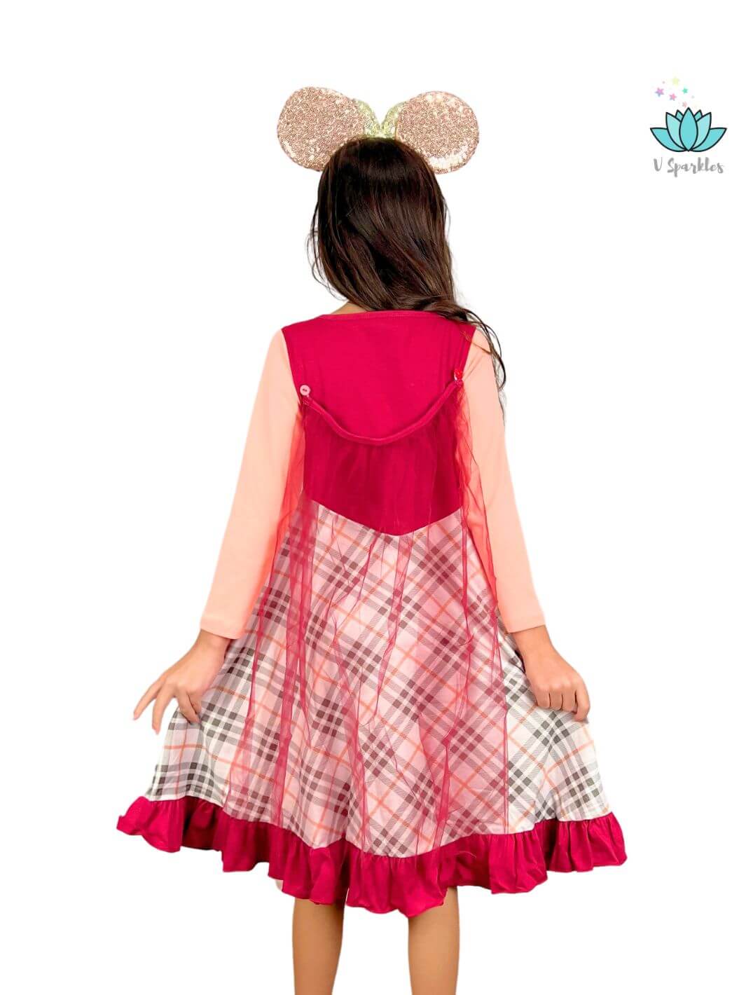 Witch-Inspired Play Pretend Dress: Let your child immerse in magical adventures with this Mary Sanderson-inspired dress, designed for Disneybounding and Halloween dress-up fun.