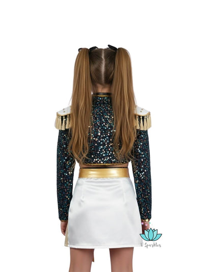 Mira Black Cosplay Outfit KPop Demon Hunter inspired Costume for Kids