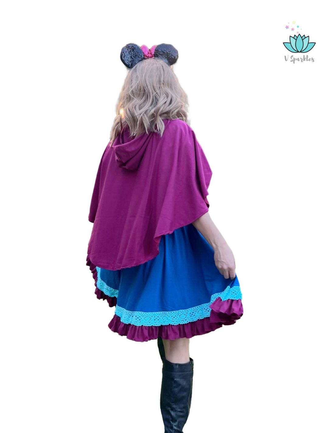 Self-Treat Frozen-Inspired Anna Dress for Adults: Gift yourself this Anna-inspired dress as a special self-treat, whether for fashion or Frozen fandom.