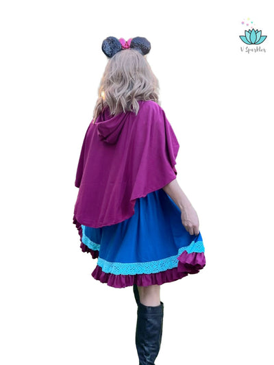 Self-Treat Frozen-Inspired Anna Dress for Adults: Gift yourself this Anna-inspired dress as a special self-treat, whether for fashion or Frozen fandom.