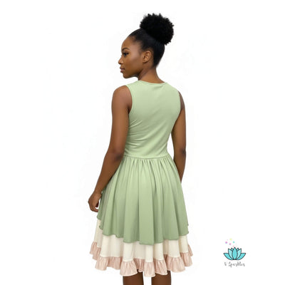 Lily Pad Princess and the Frog Princess Dress for Adults with Plus Size Option