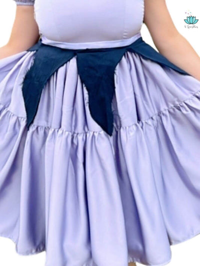 Sea Witch Villain Dress-Up Overskirt for Women – Complete Ursula Transformation – Pair this stunning sea witch-inspired overskirt with any base dress for a full Ursula-inspired look. Perfect for Disneybounding, Halloween parties, or holiday celebrations. Available in mid-size and plus-size options.