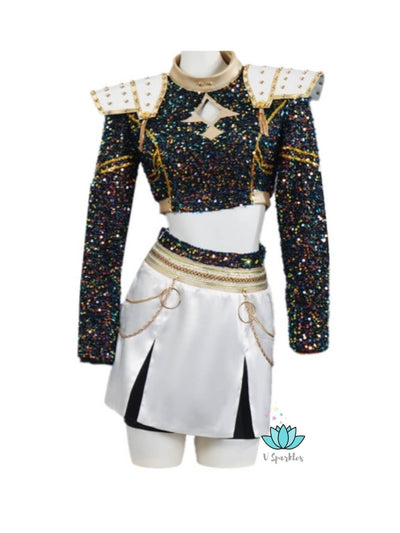 Zoey Black Cosplay Outfit KPop Demon Hunters Inspired Costume for Kids