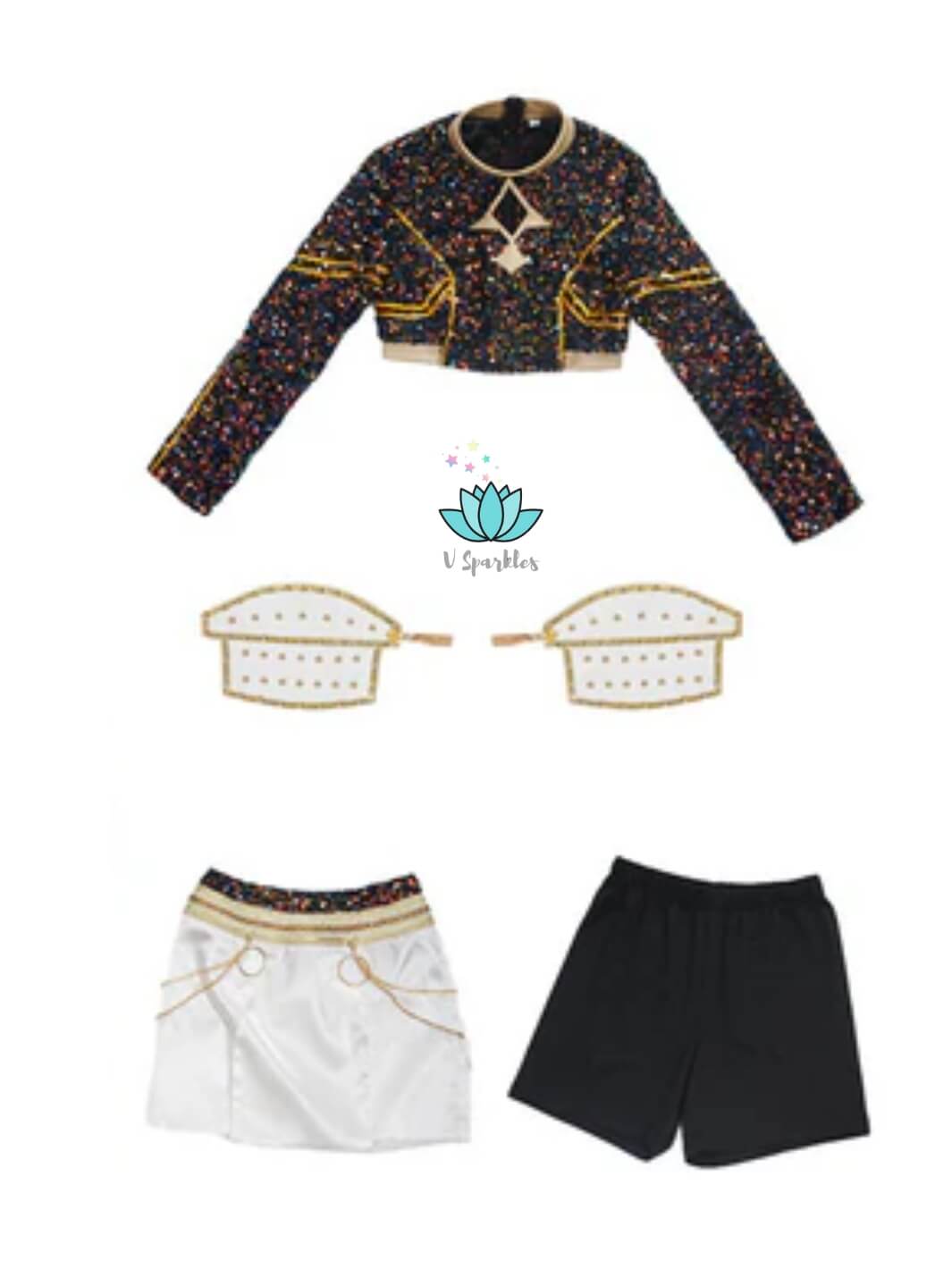 Zoey Black Cosplay Outfit KPop Demon Hunters Inspired Costume for Kids