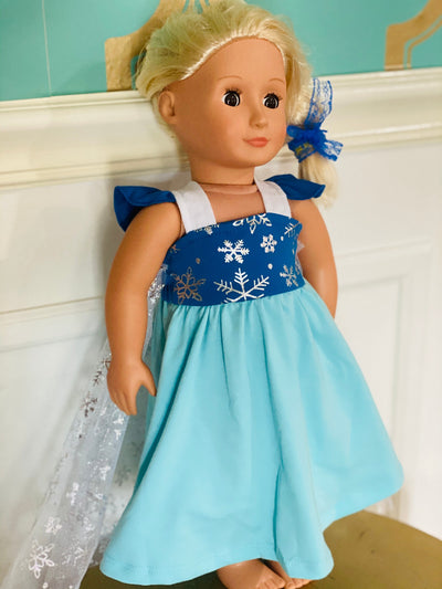 Ice queen doll dress